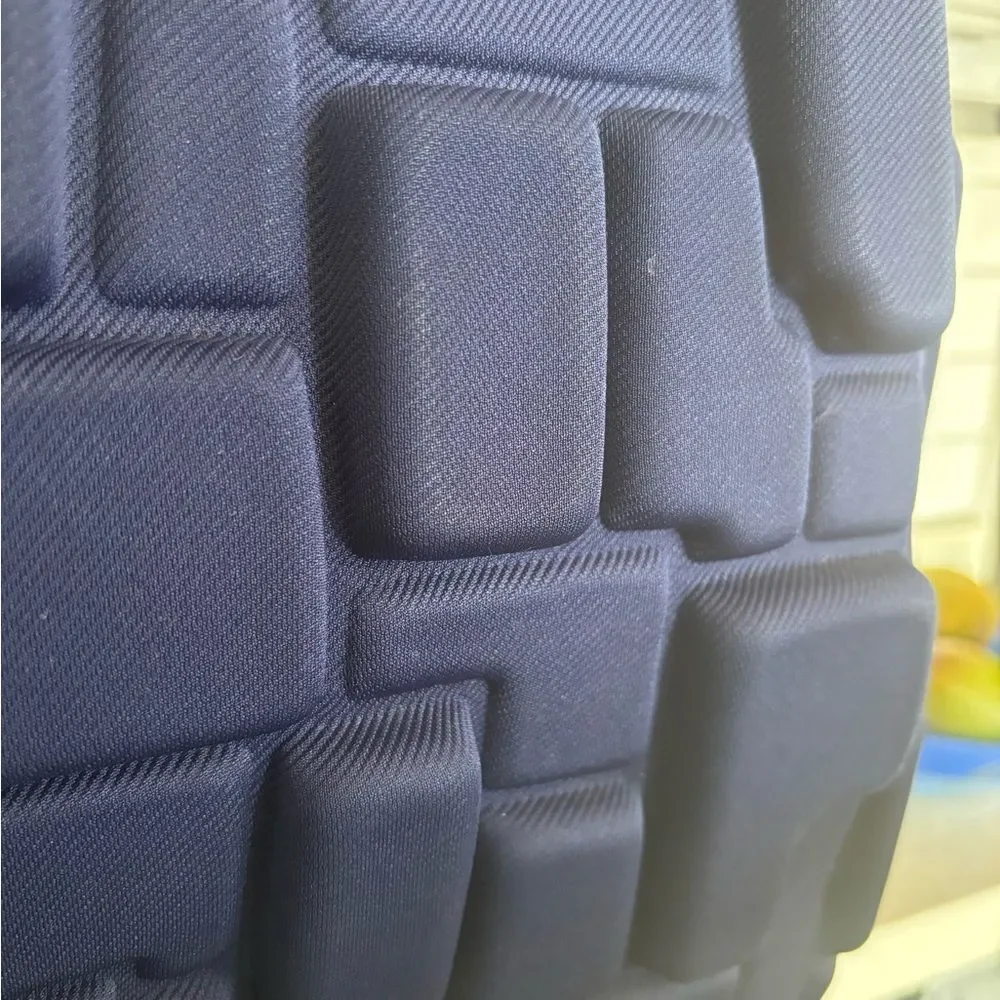 Navy Blue Geometric Men's Backpack by Mad Pax